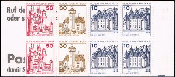 Berlin 1977 Mi.-Nr. MH 10 ba - postfrisch