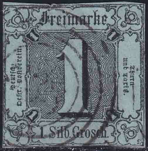 Thurn und Taxis 1853 Mi.-Nr. 11 a - gestempelt