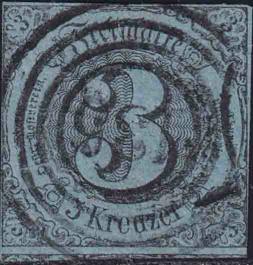 Thurn und Taxis 1858 Mi.-Nr. 12 b - gestempelt