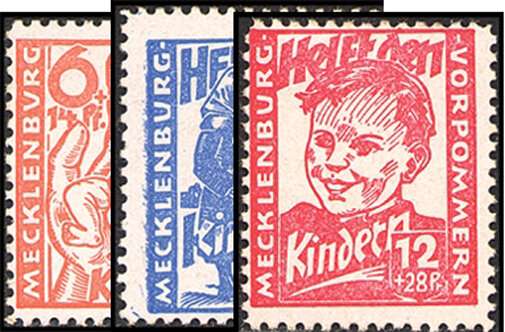 S B Z 1945 Mi.-Nr. 26-28 - postfrisch