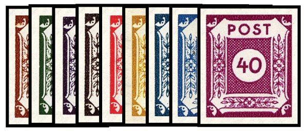 S B Z 1945 Mi.-Nr. 42-50 A - postfrisch