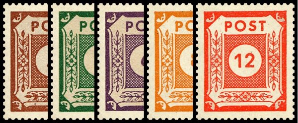 S B Z 1945 Mi.-Nr. 56-60 - postfrisch