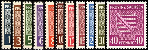 S B Z 1945 Mi.-Nr. 73-84 X - postfrisch