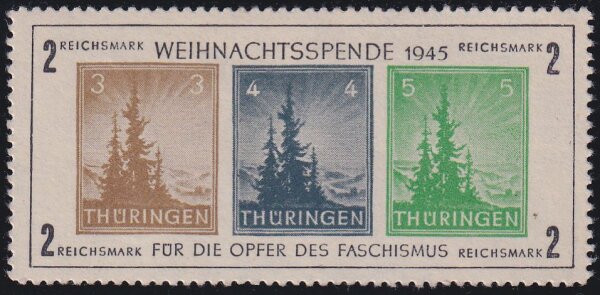 S B Z 1945 Block 1x - postfrisch Fotoattest Ströh BPP