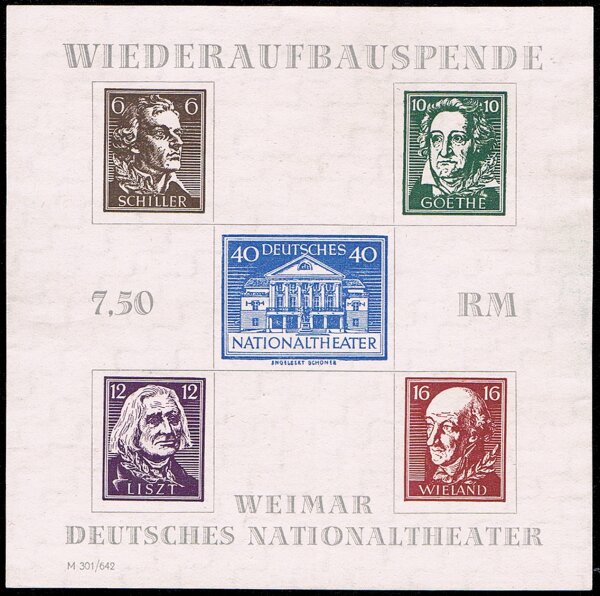 S B Z 1946 Block 3 A - postfrisch