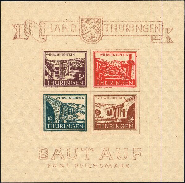 S B Z 1946 Block 4 - postfrisch