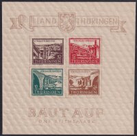 S B Z 1946 Block 4 ayI - postfrisch Attest Nagler VP