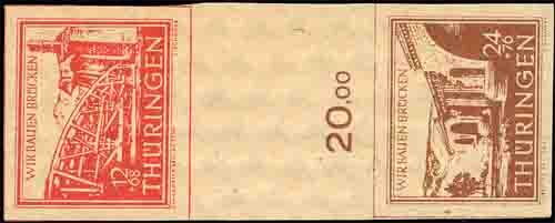 S B Z 1946 Mi.-Nr. WZd 1 - postfrisch