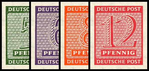 S B Z 1945 Mi.-Nr. 116-119 X - postfrisch