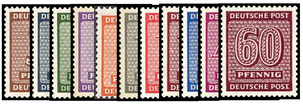 S B Z 1945 Mi.-Nr. 126-137 Y - postfrisch