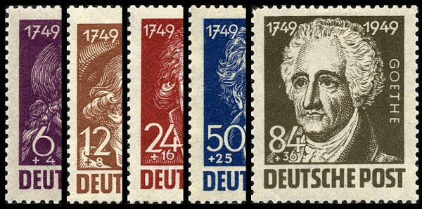 S B Z 1949 Mi.-Nr. 234-238 - postfrisch