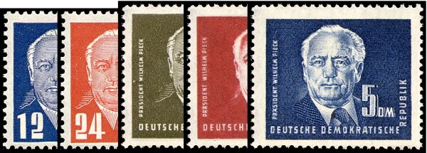 DDR 1950 Mi.-Nr. 251-255 - postfrisch