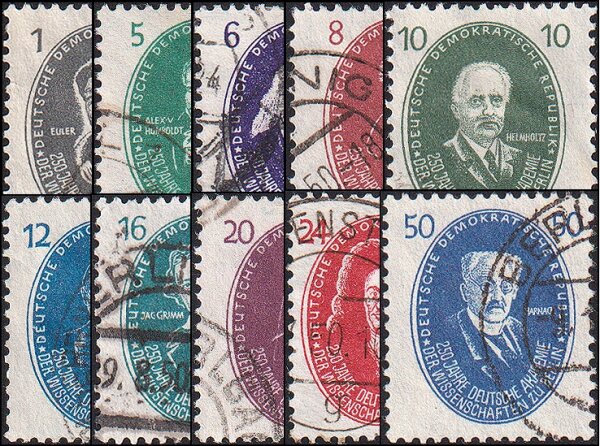 DDR 1950 Mi.-Nr. 261-270 - gestempelt