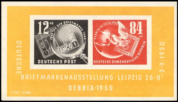 DDR 1950 Block 7 - postfrisch