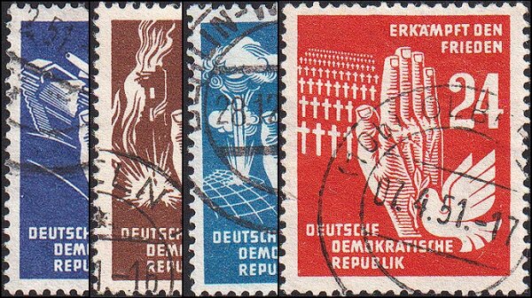 DDR 1950 Mi.-Nr. 276-279 - gestempelt
