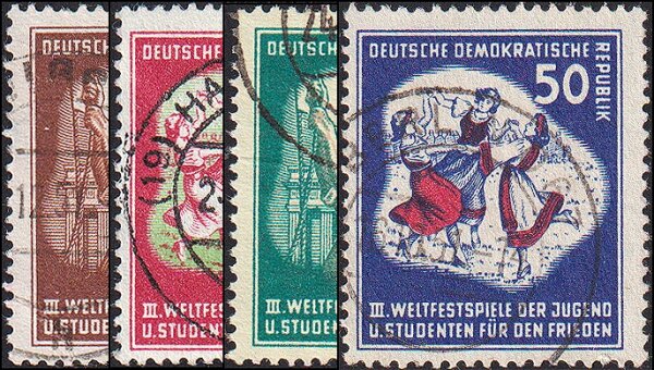 DDR 1951 Mi.-Nr. 289-292 - gestempelt