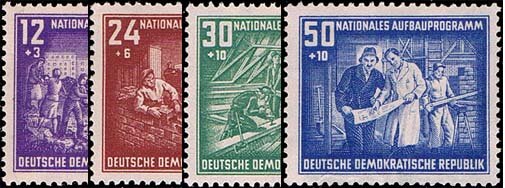 DDR 1952 Mi.-Nr. 303-306 - postfrisch