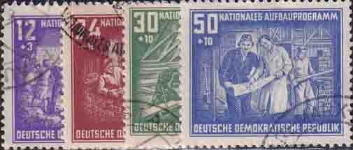 DDR 1952 Mi.-Nr. 303-306 - gestempelt