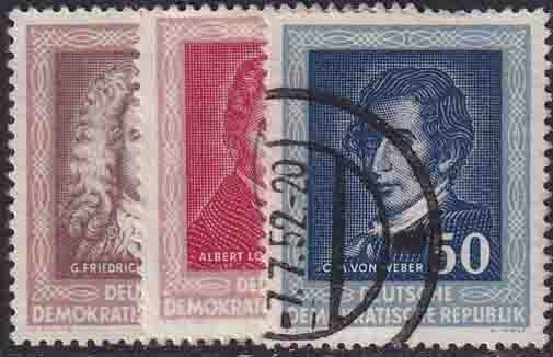 DDR 1952 Mi.-Nr. 308-310 - gestempelt