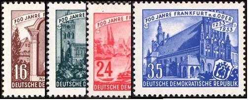 DDR 1953 Mi.-Nr. 358-361 - postfrisch