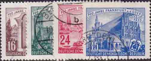 DDR 1953 Mi.-Nr. 358-361 - gestempelt