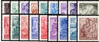 DDR 1953 Mi.-Nr. 362-379 - postfrisch