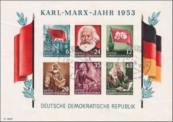 DDR 1953 Block 8 B - gestempelt