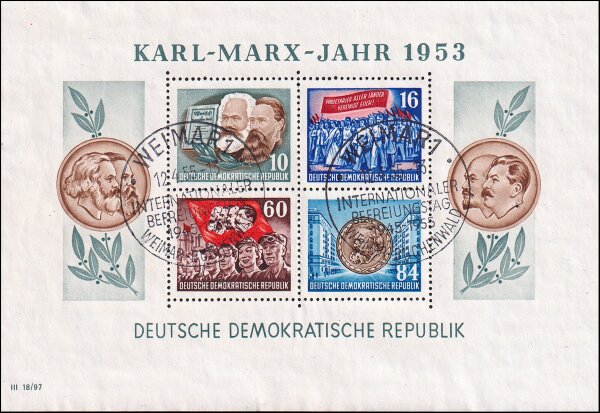 DDR 1953 Block 9 A - gestempelt