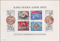 DDR 1953 Block 9 B - gestempelt