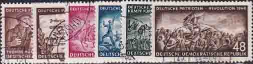 DDR 1953 Mi.-Nr. 398-403 - gestempelt