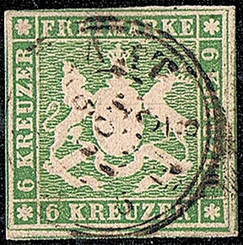 Württemberg 1857 Mi.-Nr. 8 - gestempelt