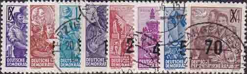 DDR 1954 Mi.-Nr. 435-442 - gestempelt