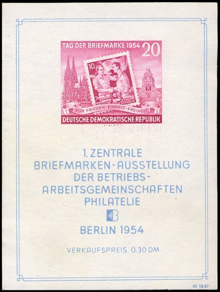 DDR 1954 Block 10 - postfrisch