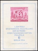 DDR 1954 Block 10 - postfrisch