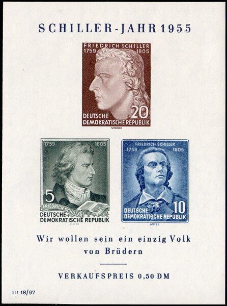 DDR 1955 Block 12 - postfrisch