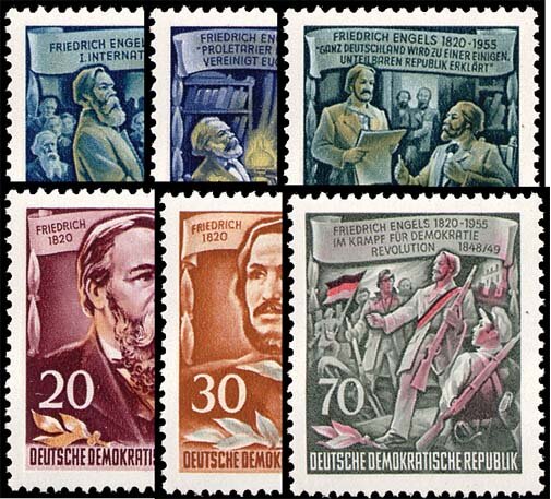 DDR 1955 Mi.-Nr. 485-490 - postfrisch