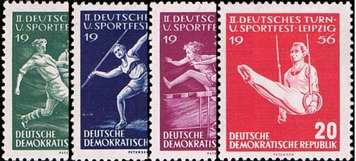 DDR 1956 Mi.-Nr. 530-533 - postfrisch