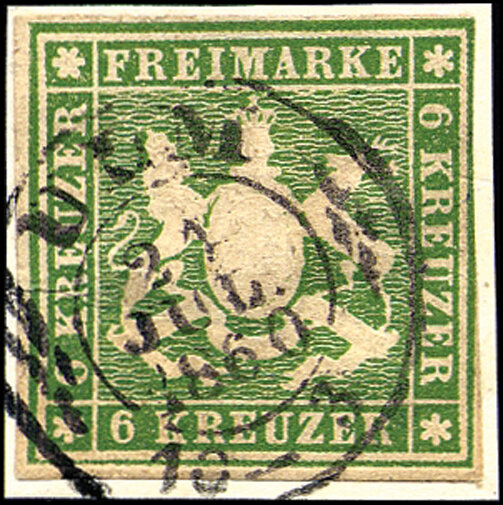 Württemberg 1859 Mi.-Nr. 13 - gestempelt