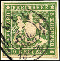 Württemberg 1859 Mi.-Nr. 13 - gestempelt