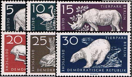 DDR 1956 Mi.-Nr. 551-556 - postfrisch