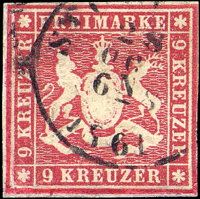 Württemberg 1859 Mi.-Nr. 14 - gestempelt
