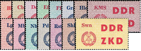 DDR Dienst C 1963 Mi.-Nr. 1-15 - postfrisch