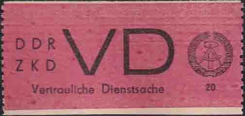 DDR Dienst D 1965 Mi.-Nr. 1 A - postfrisch