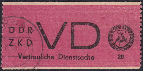 DDR Dienst 1965 D Mi.-Nr. 1 A - gestempelt