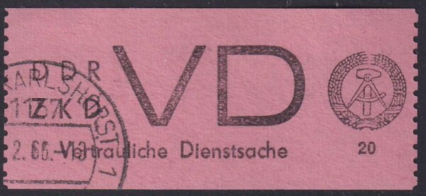 DDR Dienst D 1965 Mi.-Nr. 2 - gestempelt