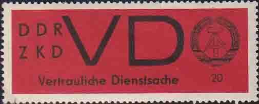 DDR Dienst D 1965 Mi.-Nr. 3 x - postfrisch