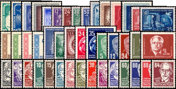 DDR Jahrgang 1952 - postfrisch