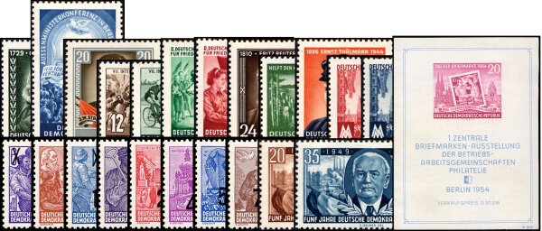 DDR Jahrgang 1954 - postfrisch