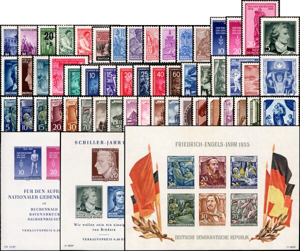 DDR Jahrgang 1955 - postfrisch