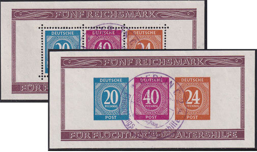 Bizone 1946 Block12 A/B - gestempelt